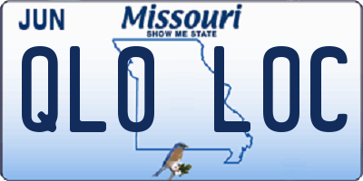 MO license plate QL0L0C