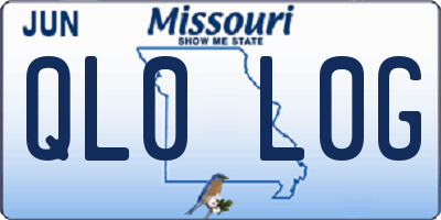 MO license plate QL0L0G