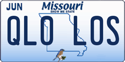 MO license plate QL0L0S