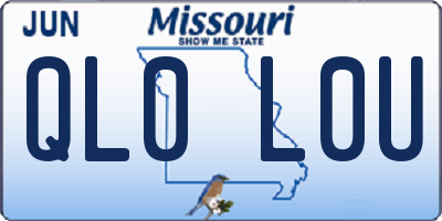 MO license plate QL0L0U