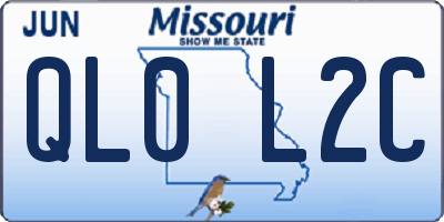 MO license plate QL0L2C