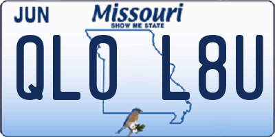 MO license plate QL0L8U