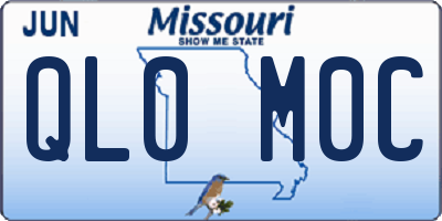 MO license plate QL0M0C