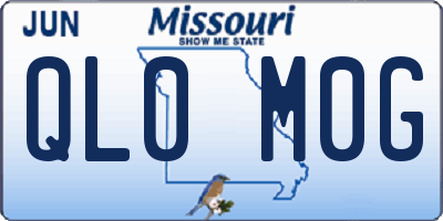 MO license plate QL0M0G
