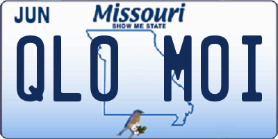 MO license plate QL0M0I