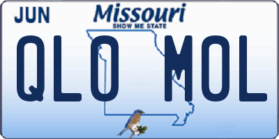 MO license plate QL0M0L