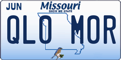 MO license plate QL0M0R