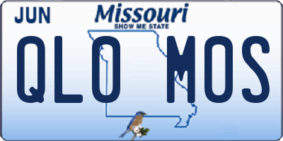 MO license plate QL0M0S