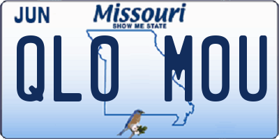 MO license plate QL0M0U