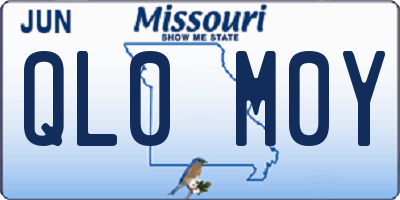 MO license plate QL0M0Y