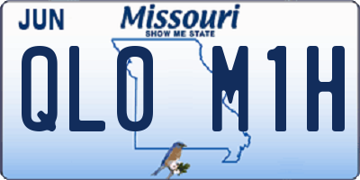 MO license plate QL0M1H