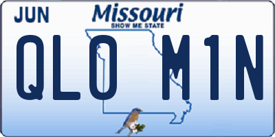 MO license plate QL0M1N