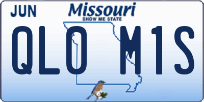 MO license plate QL0M1S