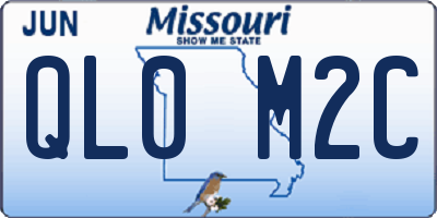 MO license plate QL0M2C