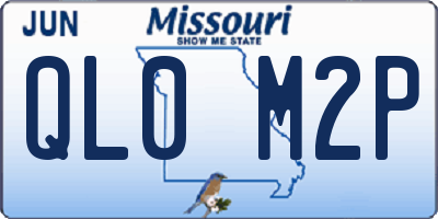 MO license plate QL0M2P