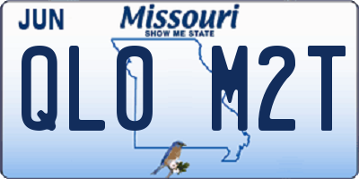 MO license plate QL0M2T