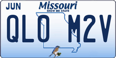 MO license plate QL0M2V