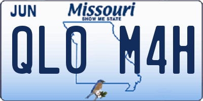 MO license plate QL0M4H