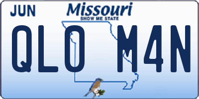 MO license plate QL0M4N