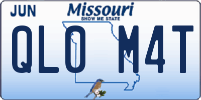 MO license plate QL0M4T