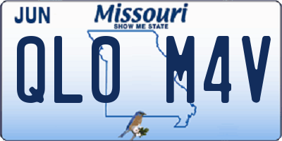 MO license plate QL0M4V