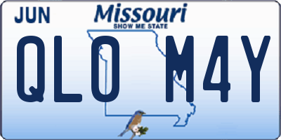 MO license plate QL0M4Y