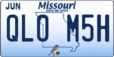 MO license plate QL0M5H