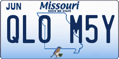 MO license plate QL0M5Y
