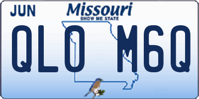 MO license plate QL0M6Q