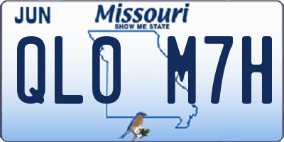 MO license plate QL0M7H