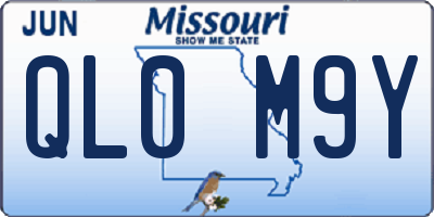 MO license plate QL0M9Y