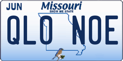 MO license plate QL0N0E