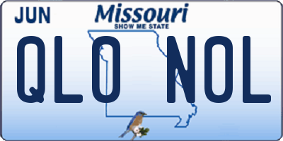 MO license plate QL0N0L