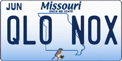 MO license plate QL0N0X
