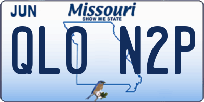 MO license plate QL0N2P