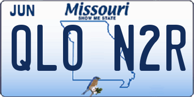 MO license plate QL0N2R
