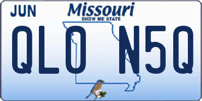 MO license plate QL0N5Q