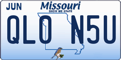 MO license plate QL0N5U