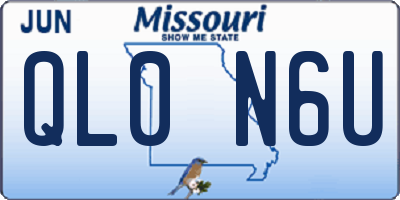 MO license plate QL0N6U