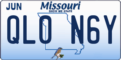 MO license plate QL0N6Y