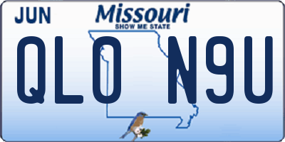 MO license plate QL0N9U