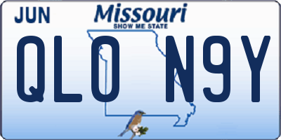 MO license plate QL0N9Y