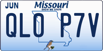 MO license plate QL0P7V