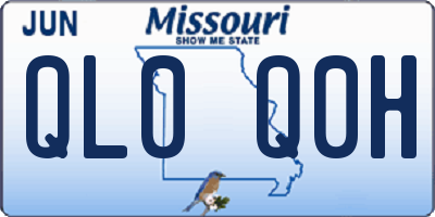 MO license plate QL0Q0H
