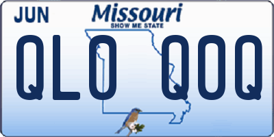 MO license plate QL0Q0Q