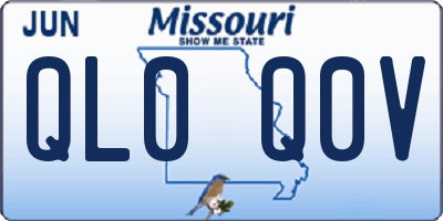 MO license plate QL0Q0V