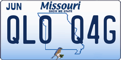 MO license plate QL0Q4G