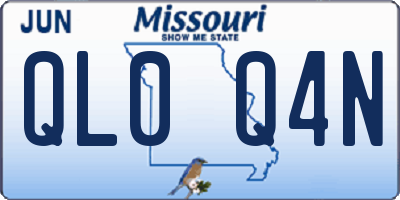 MO license plate QL0Q4N