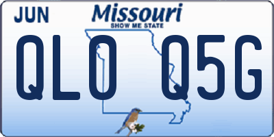 MO license plate QL0Q5G