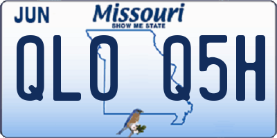 MO license plate QL0Q5H
